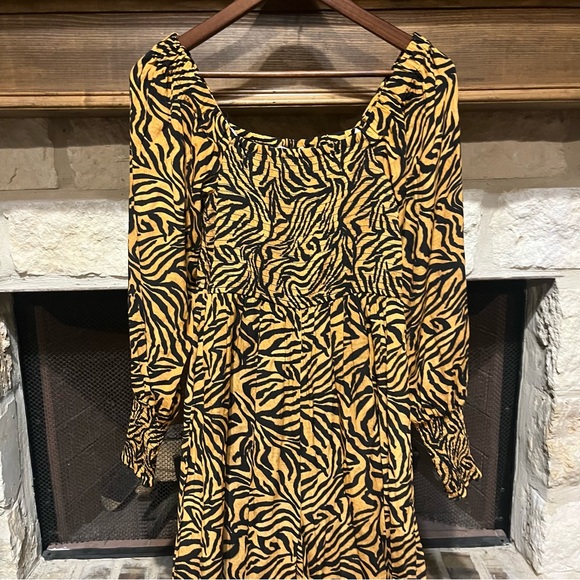 Kachel x Anthropologie Wide Leg Jumpsuit Tiger-Striped - Picture 4 of 12